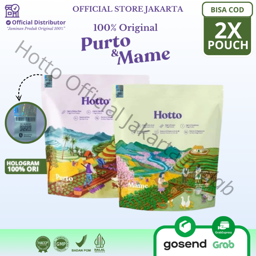 

[Paket Bundling] Hotto Purto Official Shop 2 Pouch Minuman Multigrain BPOM Halal