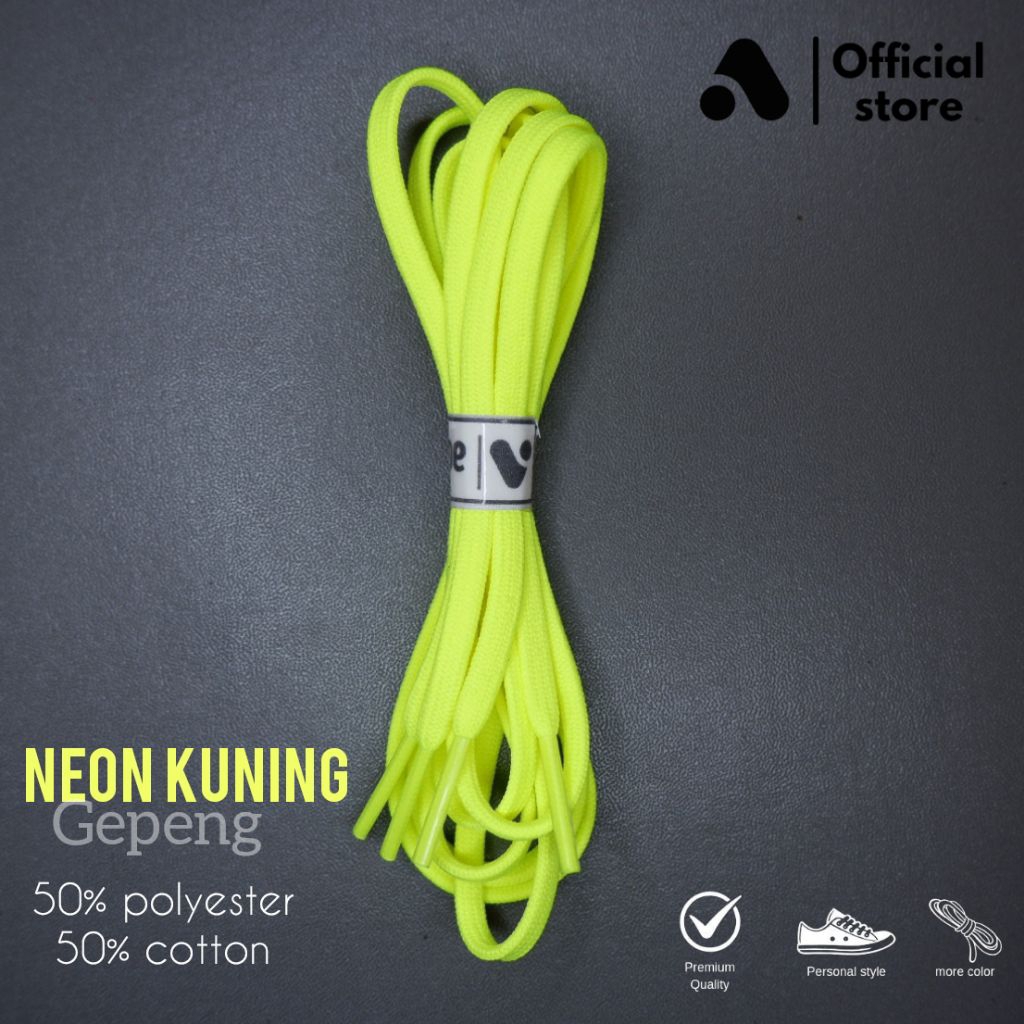 tali sepatu gepeng pipih stabilo 4,5 mm tali sepaty bola tali sepatu futsal