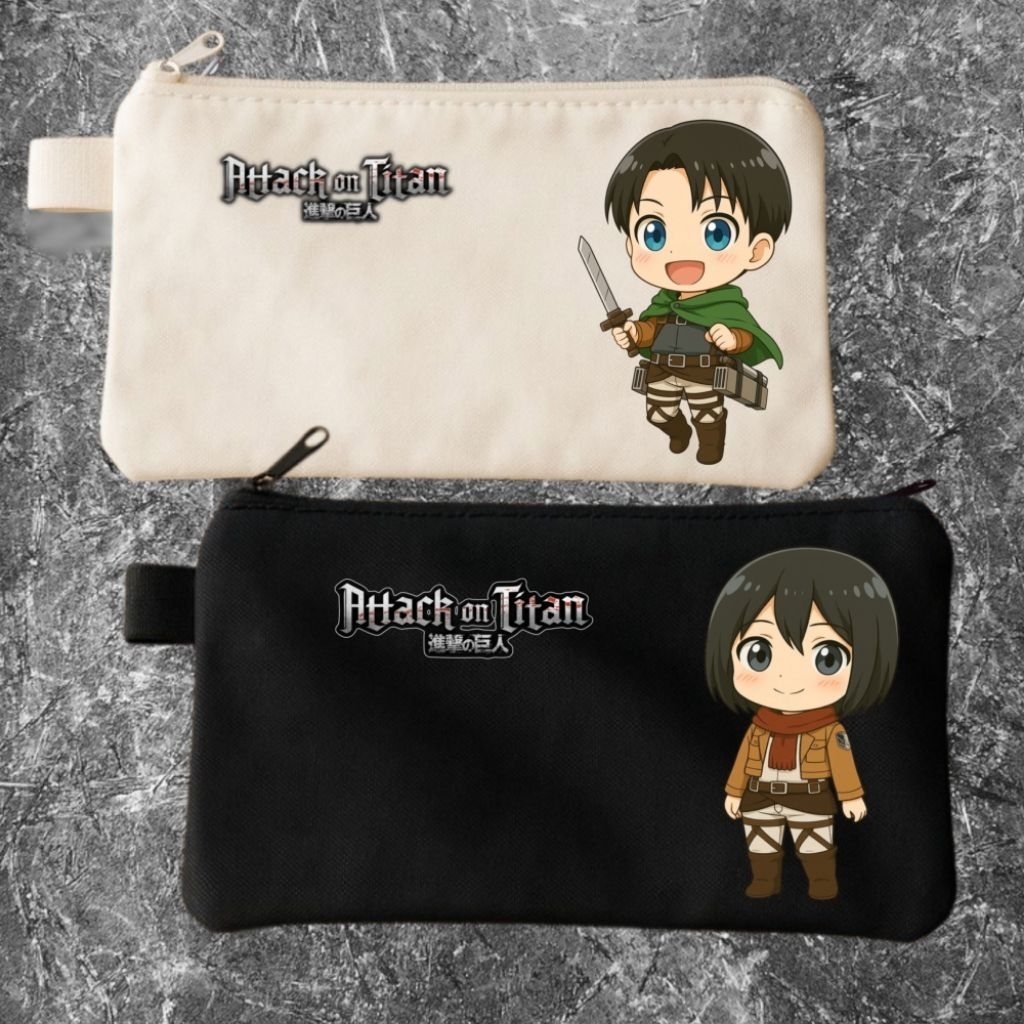 

Tempat pensil attack on tittan imut/Tepak kanvas premium/Tempat alat tulis/Tempat kosmetik/Tempah hp/Tempat dokumen kartu/Pouch