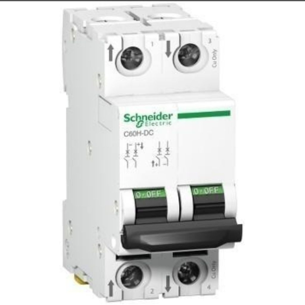 MCB DC SCHNEIDER C60H-DC 2P 1A - 32A SNI 10KA MCB DC 2 POLE