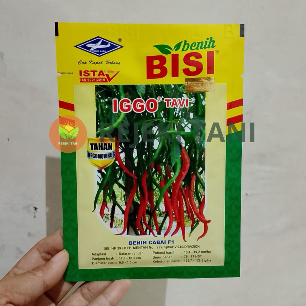 Benih Biji Cabe Iggo Tavi Kemasan 10 Gram