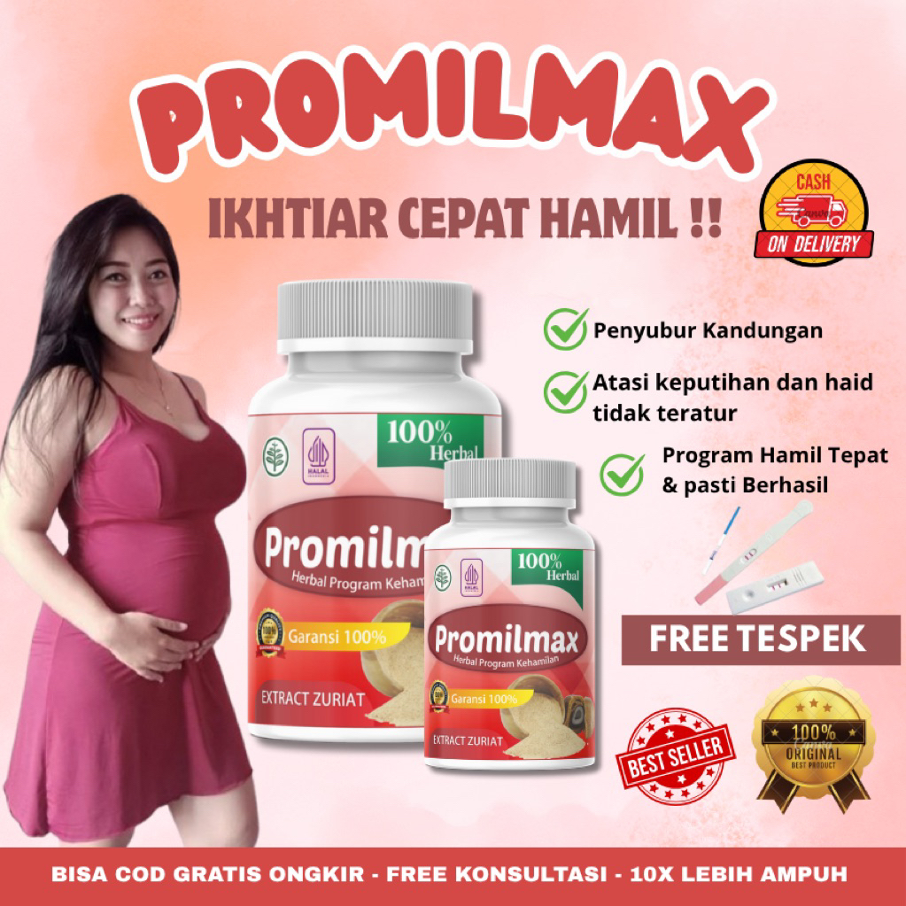 PromilMax – Herbal Promil Wanita, Penyubur Kandungan Alami, Obat Telat Haid & PCOS