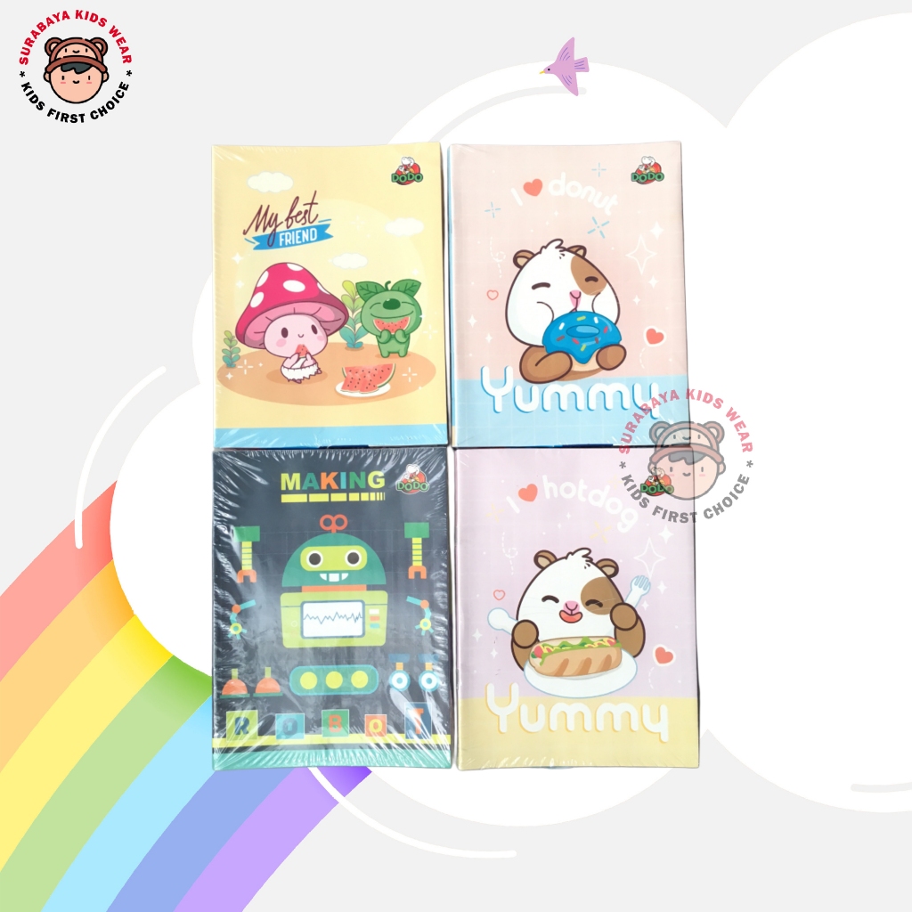 

[BACK TO SCHOOL] Buku Tulis Dodo 38 Lembar Cover Motif Anak - Anak Perlengkapan Sekolah (1 Pack = 10 Pcs)