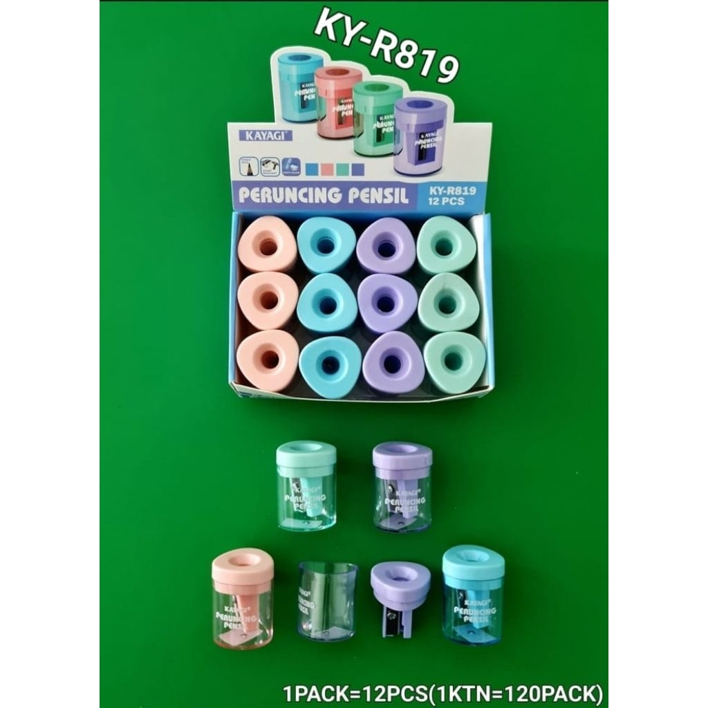 

Peruncing Pensil KAYAGI KY-R819 | Rautan Pensil Lucu Mini Warna Pastel -Alat Tulis Kantor/ ATK Murah Medan
