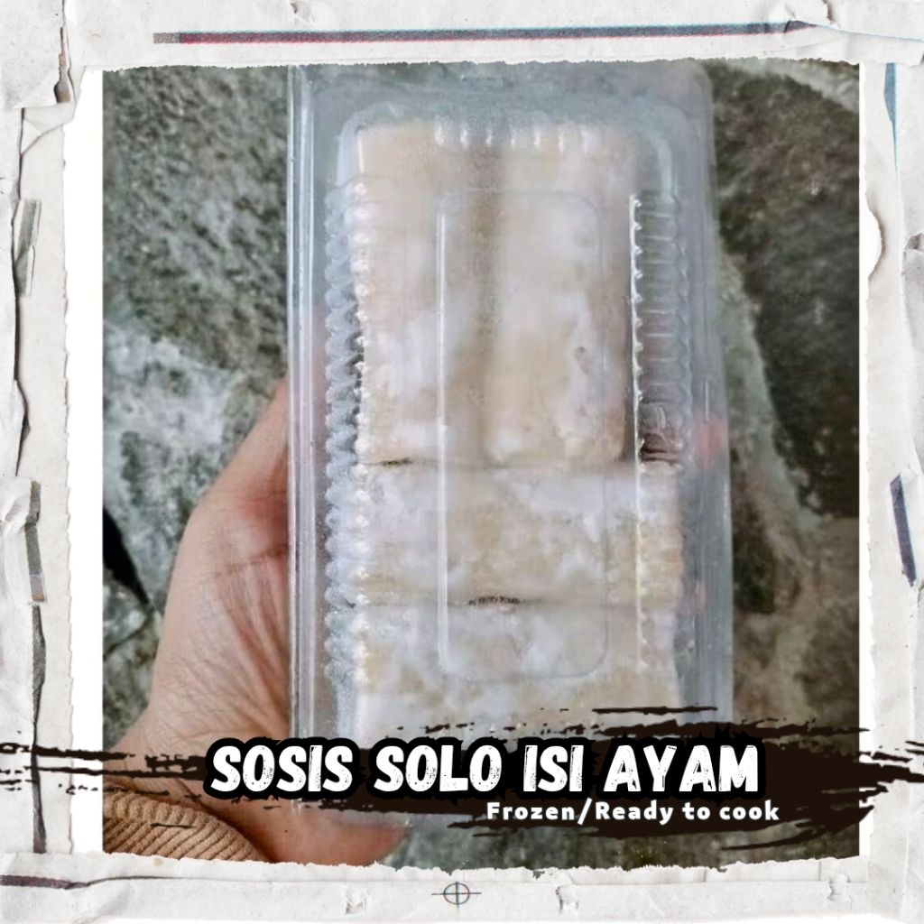 

Sosis Solo FROZEN BEKU Isi Daging Ayam Enak Halal Beku 200 Gr Isi 4 Siap Masak Goreng