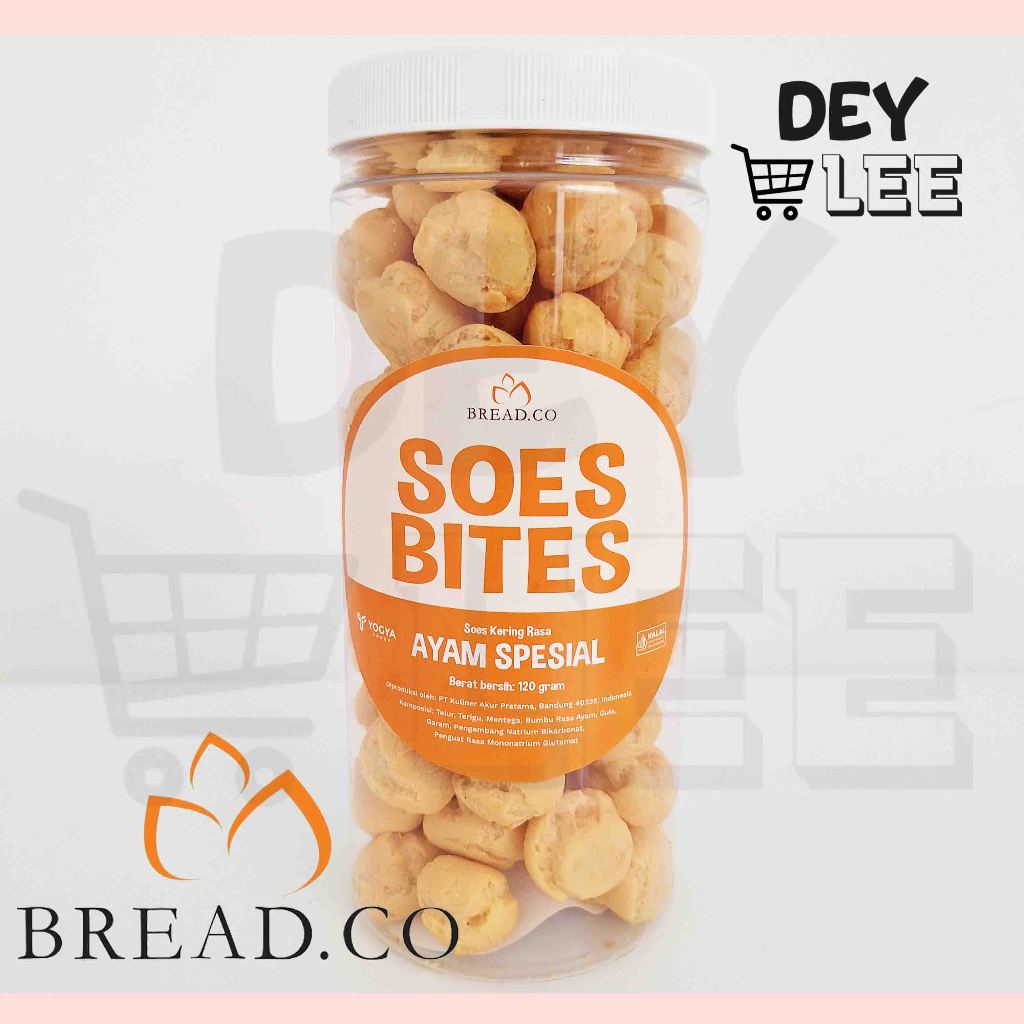 

BREADCO Soes Bites Kering Rasa Ayam Spesial 120g Toples Tabung Bandung