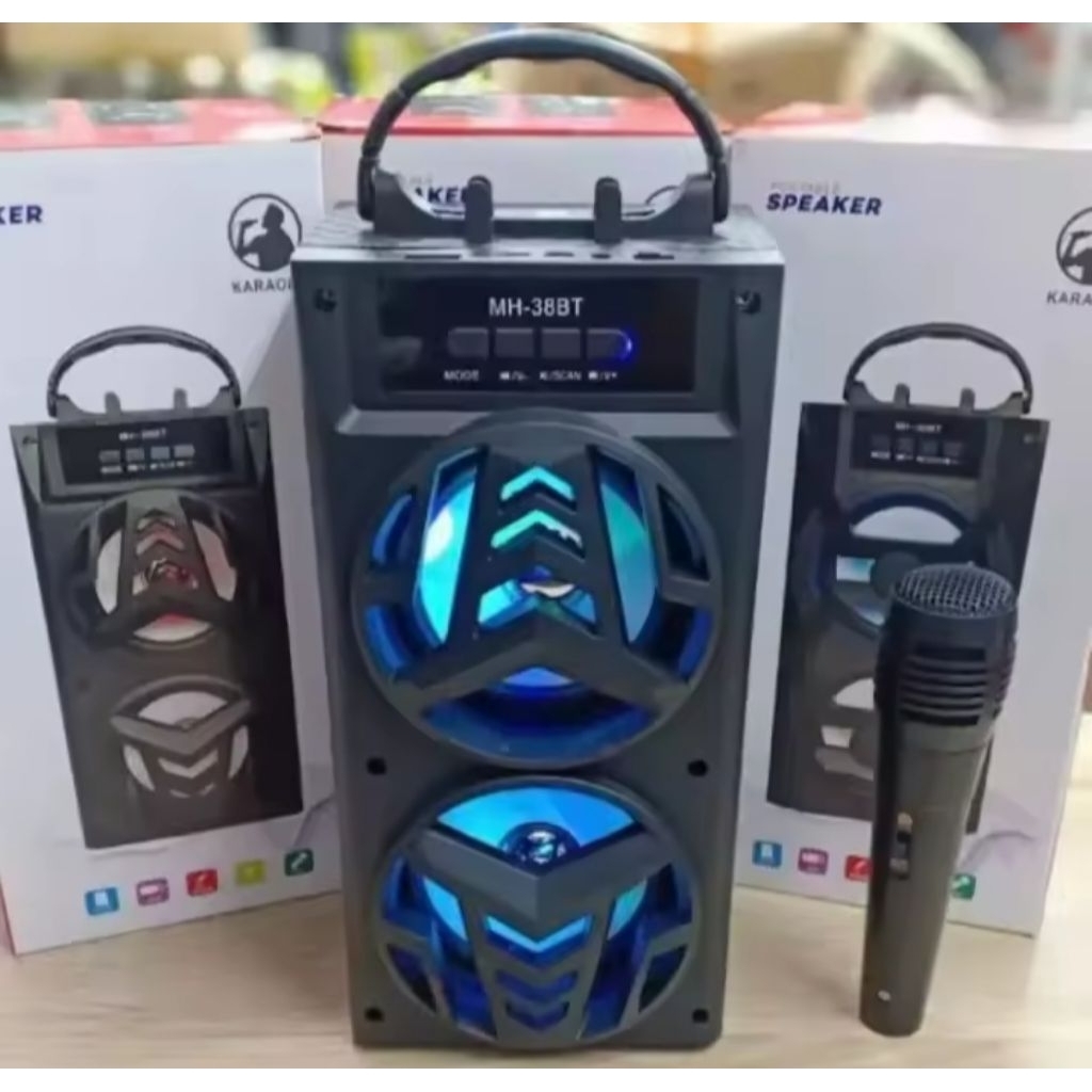 SPEAKER AKTIF YC-801/MH-38BT GRATIS SX-3009 MIC WIRELESS SPEAKER SX-5005 PORTEBEL XTRAA BASSSS SPEAK