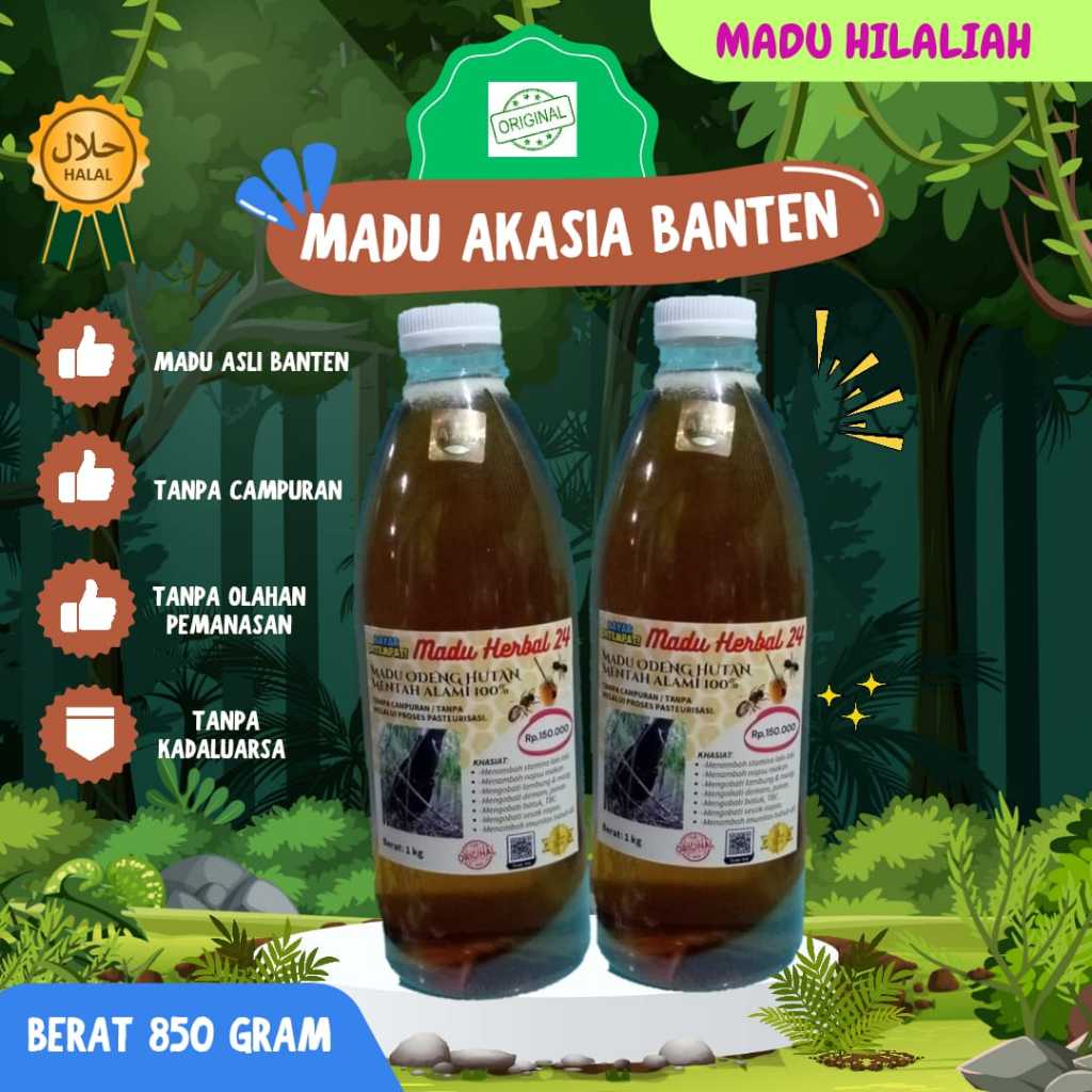 

PROMO: Madu Asli Akasia Banten, madu murni tanpa campuran, tanpa olahan pemanas langsung pres