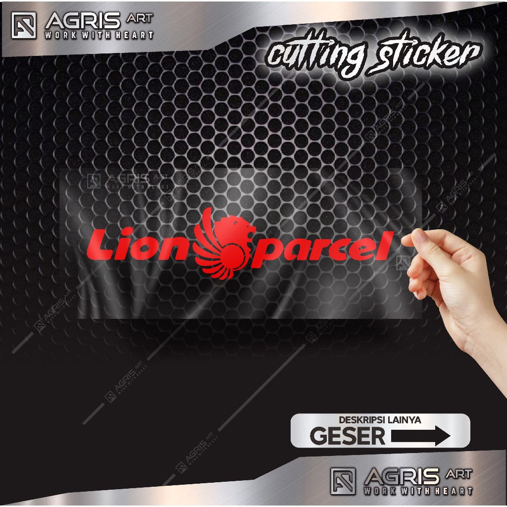 

stiker cutting sticker lion parcel bukan printing anti luntur