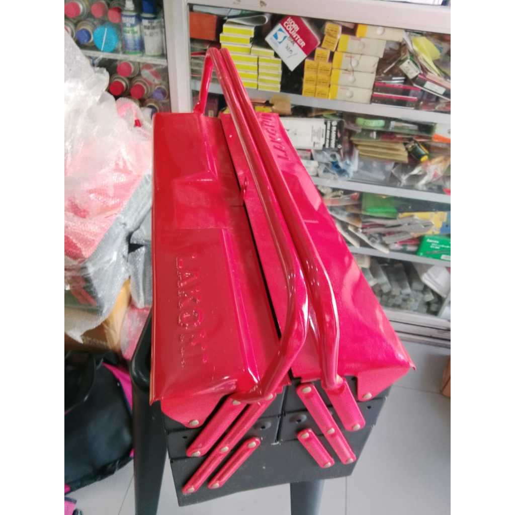 Termurah tool box lakoni 3 susun besi/kotak perkakas bahan besi/kotak peralatan bengkel lakoni