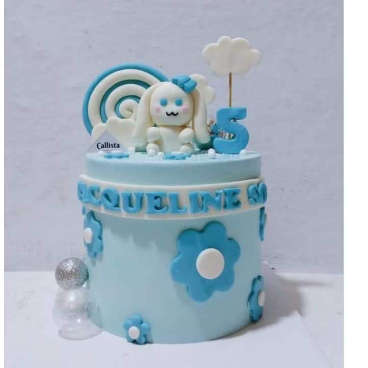 

CAKE Ultah CINNAMOROLL D 18cm / Cake cantik lucu anak-anak perempuan