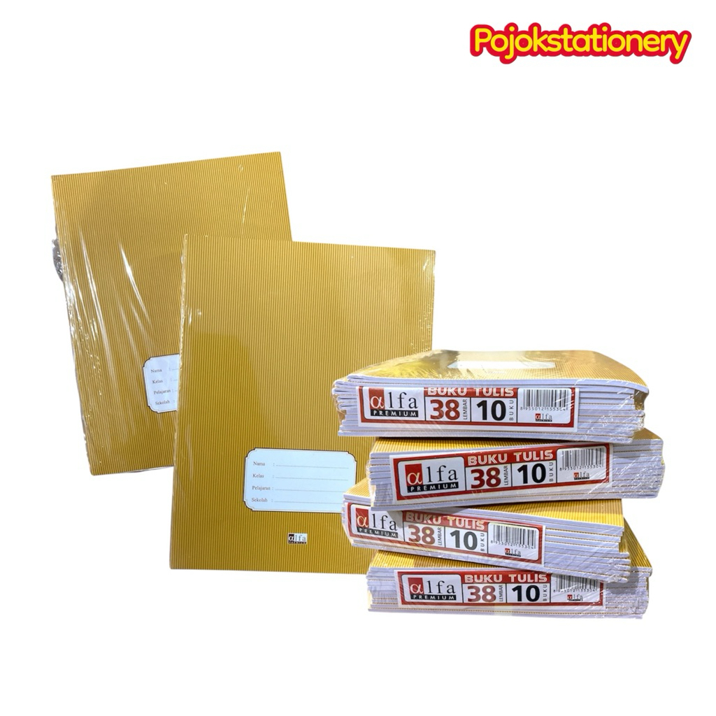 

BUKU TULIS KRAFT KWARTO ALFA 38LBR /1PAK