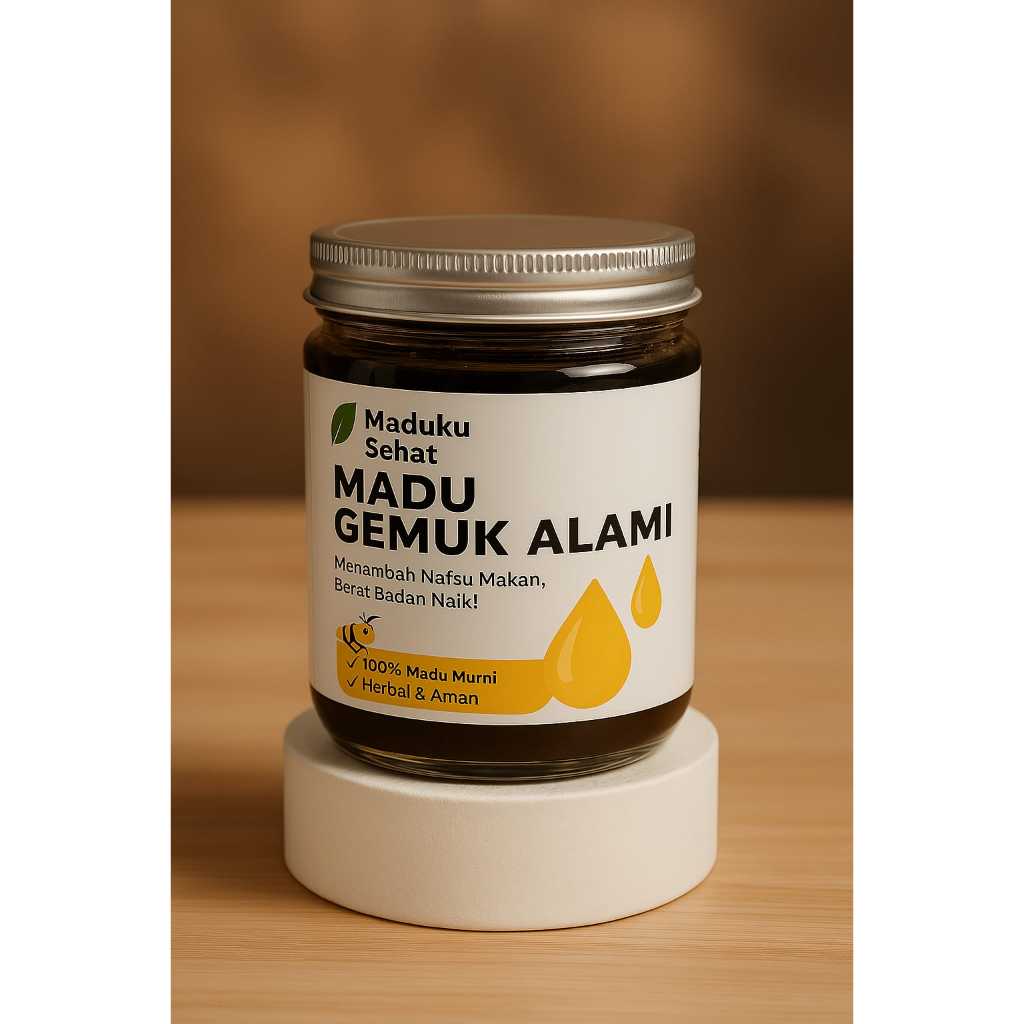 

Maduku Sehat Madu Gemuk Alami/Madu penggemuk badan asli/Madu penambah nafsu makan/madu herbal penggemuk badan