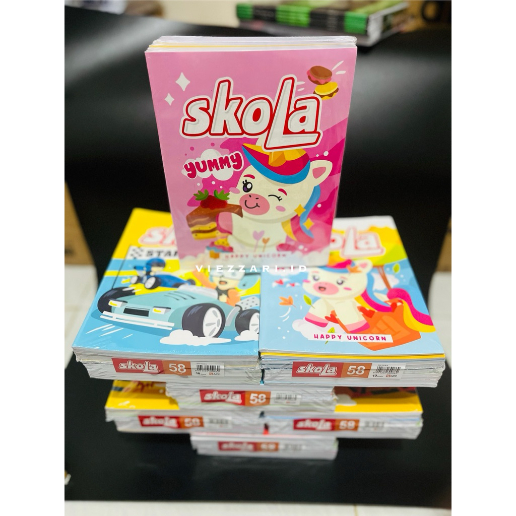 

Buku Tulis SKOLA 38 Lembar 1 Pack isi 10pcs buku by SIDU