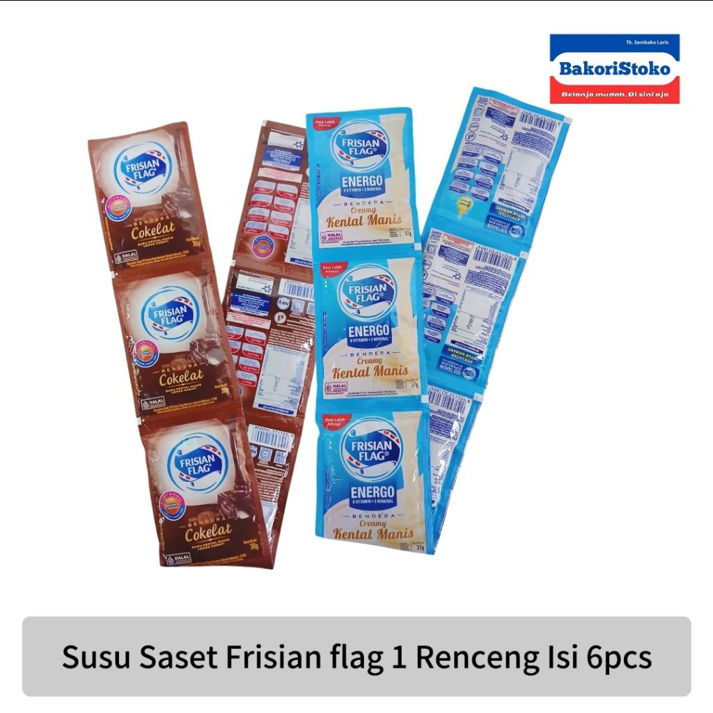 

Susu Kental Manis Frisian Flag 1Renceng / Susu Kental Manis Frisian Flag isi 6Sachet