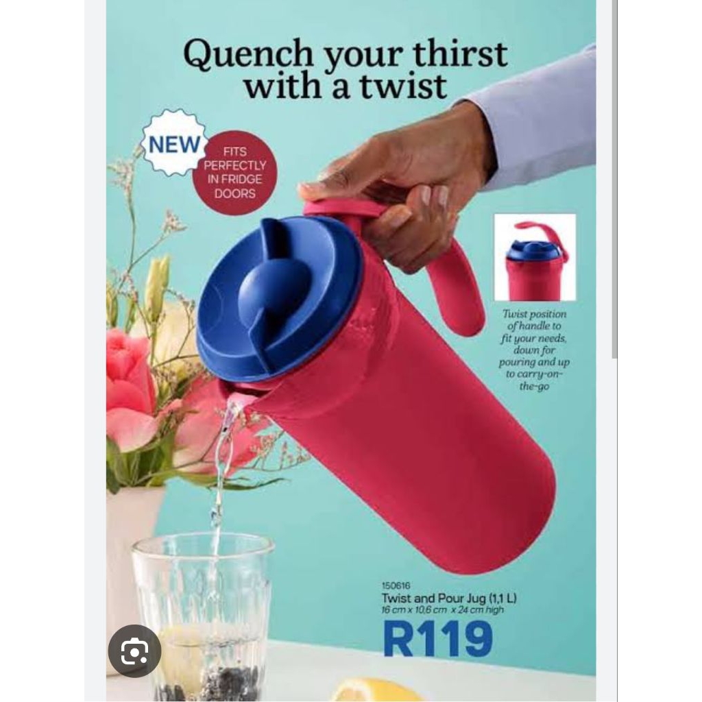 Twist n pour Tupperware. ceret ukuran 1 liter . Tupperware malay . packing aman free bubble