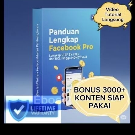 PANDUAN LENGKAP (VIDEO) FB PRO - FB PROFESIONAL - BONUS 3000+ VIDEO SIAP PAKAI