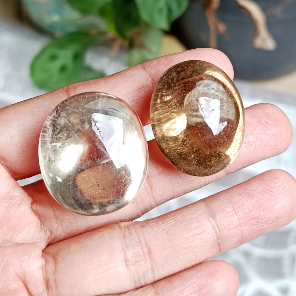 Batu Permata Mulia Kecubung Madu Jumbo Big Size / Kecubung Bensin / Kecubung Air