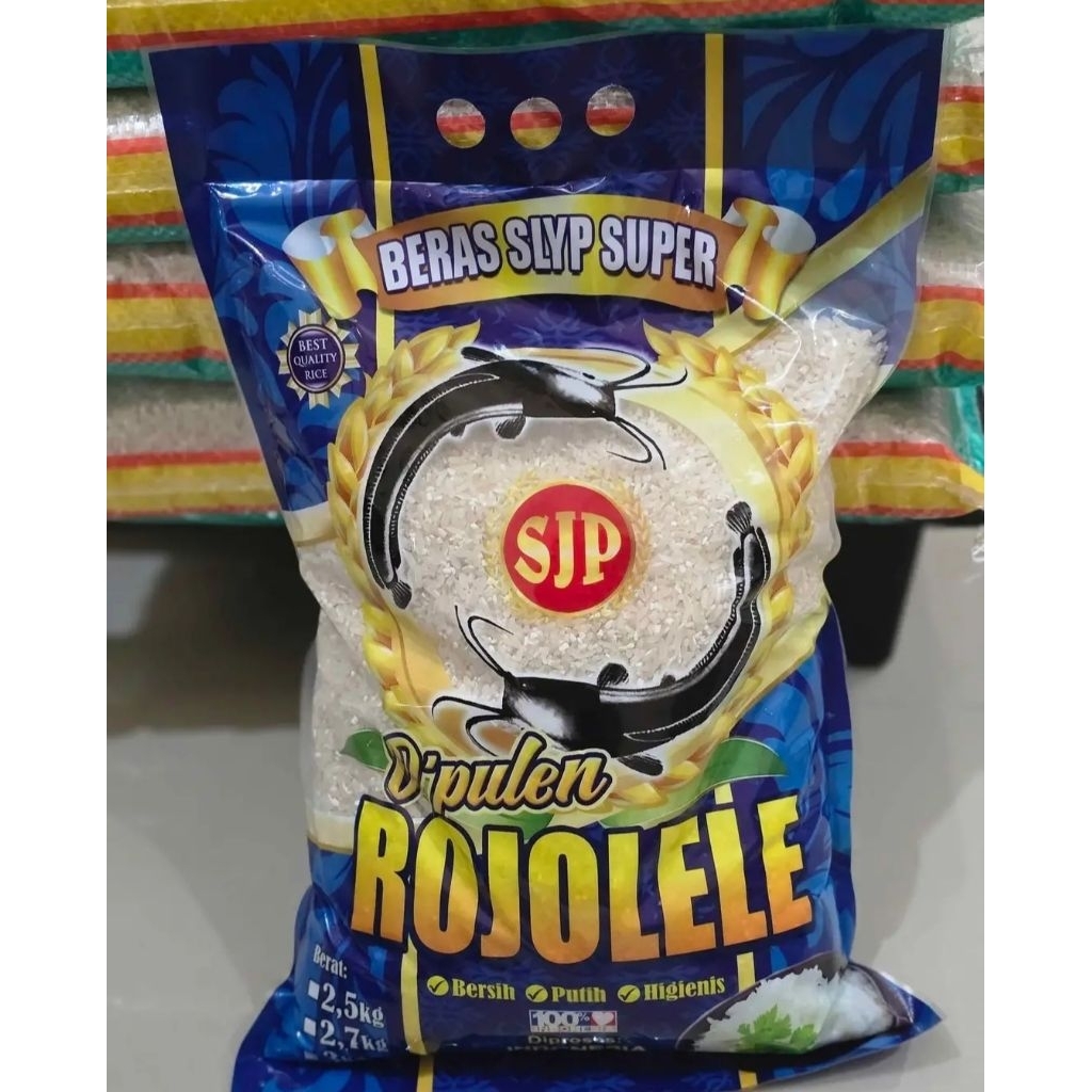 

Beras SLYP Super Rajalele SJP D'pulen Rojolele kemasan 1 liter