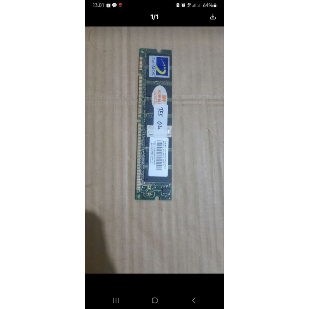 ram memori jadul  sd ram 256 pc133mhz kondis bagus udah tes garansi