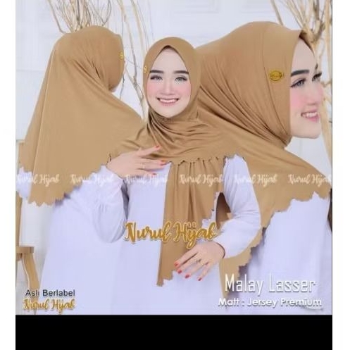 PRELOVED JILBAB INARA RANTING / JILBAB JERSEY MOTIF / JILBAB SEGITIGA INSTAN MOTIF