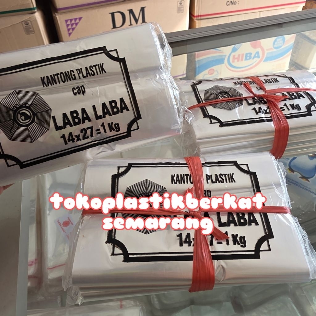 Plastik HT bening 1kg 14x27 PP bening