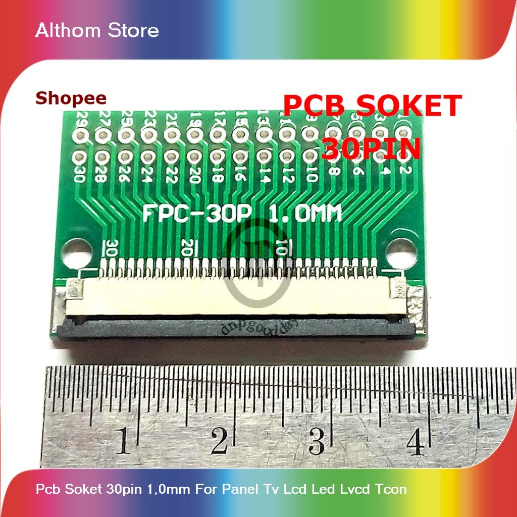 pcb soket 30pin 1,0mm for panel tv lcd led lvcd tcon