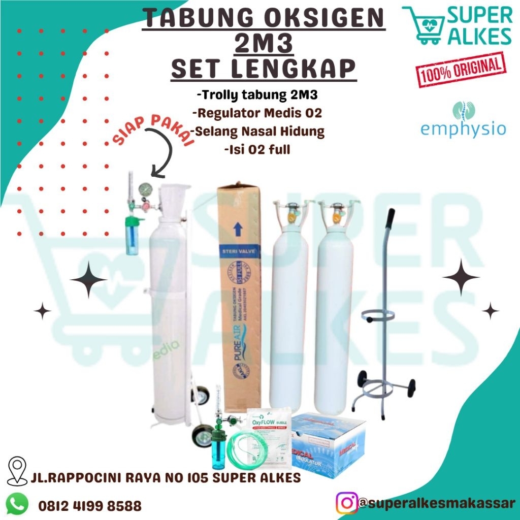 TABUNG OKSIGEN 2M3(2 KUBIK)