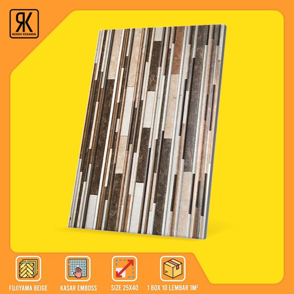 KERAMIK DINDING KASAR & MATT FUJIYAMA 25x40