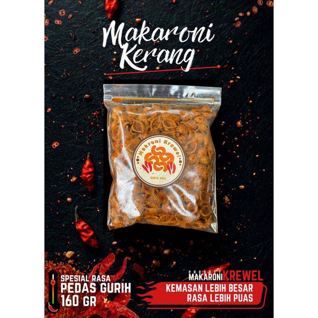 

Makaroni Krewel - (Makaroni Kerang Kemasan Plastik Ziplock Besar)