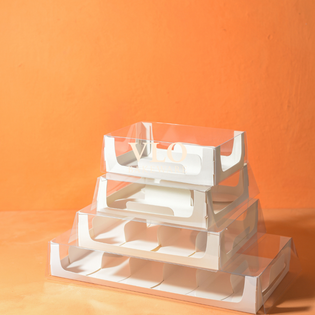 

[1 SET ISI 10 PCS] Kotak kue chiffon ada sekat | kotak kue roti korea ada sekat