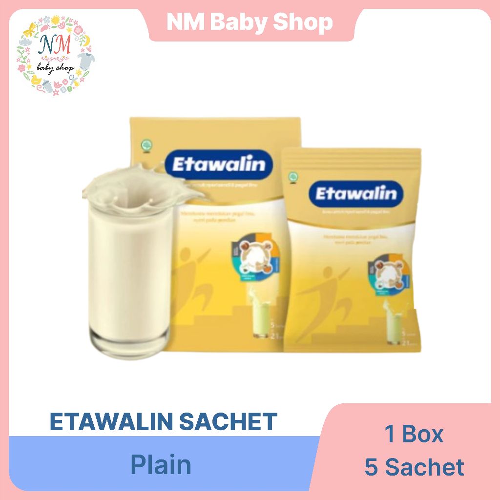 

SUSU ETAWALIN SACHET KEMASAN PRAKTIS 1 Box Isi 5 Sachet NM SSKD