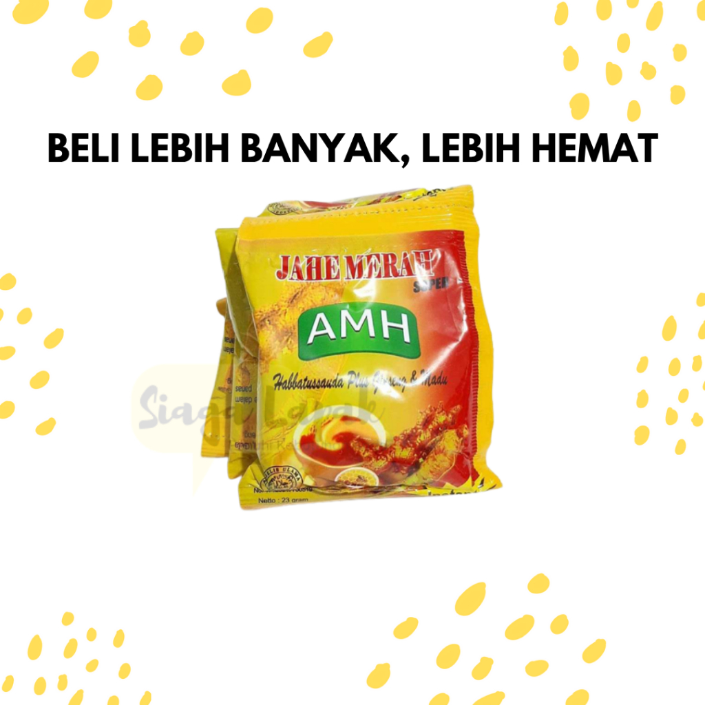 

Jahe Merah AMH ECERAN 1 SACHET Serbuk Habbatussauda Ginseng & Madu [BELI BANYAK LEBIH MURAH]
