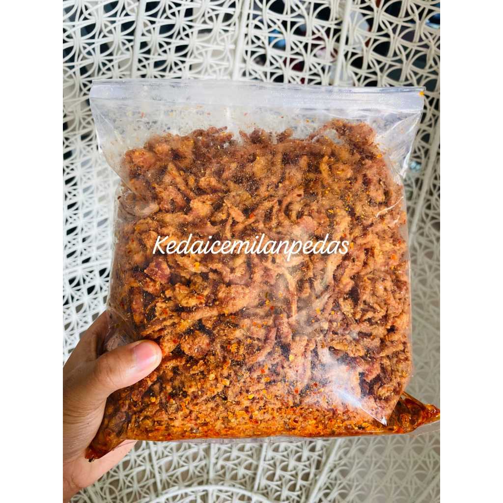 

seblak kering keripik jamur crispy ready varian rasa pedas daun jeruk/original daun jeruk kemasan 1kg 500gr 250gr 100gr