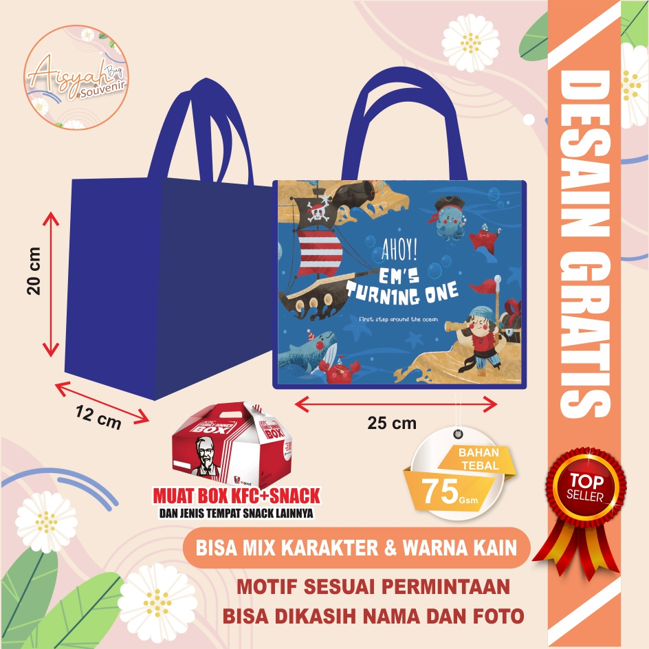 

tas ulang tahun pelaut / tas ulang tahun bajak laut / tas ulang tahun motif pelaut / tas ulang tahun tema pelaut / tas souvenir pelaut / tas ultah pelaut / goodie bag ultah pelaut / tas souvenir ultah bajak laut