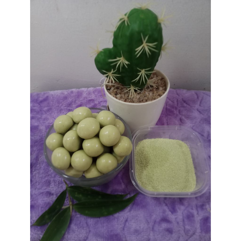 

Bola-Bola Susu Delicious Premium ( Rasa Matcha ) Netto 150 gram