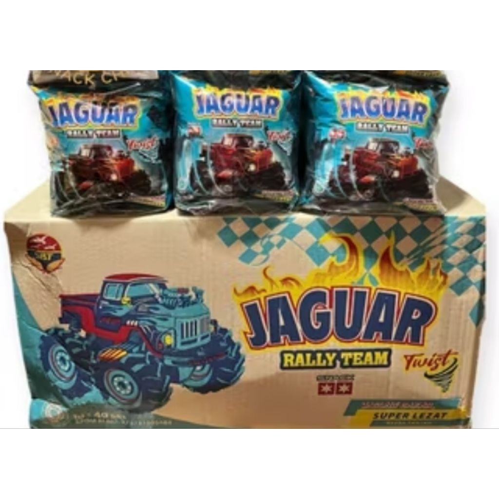 

Snack Ciki Jaguar Rasa Jagung Bakar 1Pack isi 10pcs (Berhadiah)