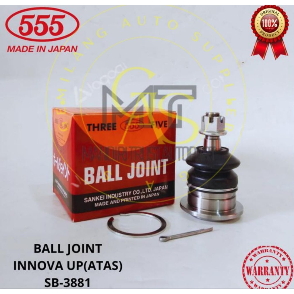 Ball Joint atas Bol Joint Up 555 Innova Hilux Fortuner Innova Reborn Original 555 Japan 1Pcs