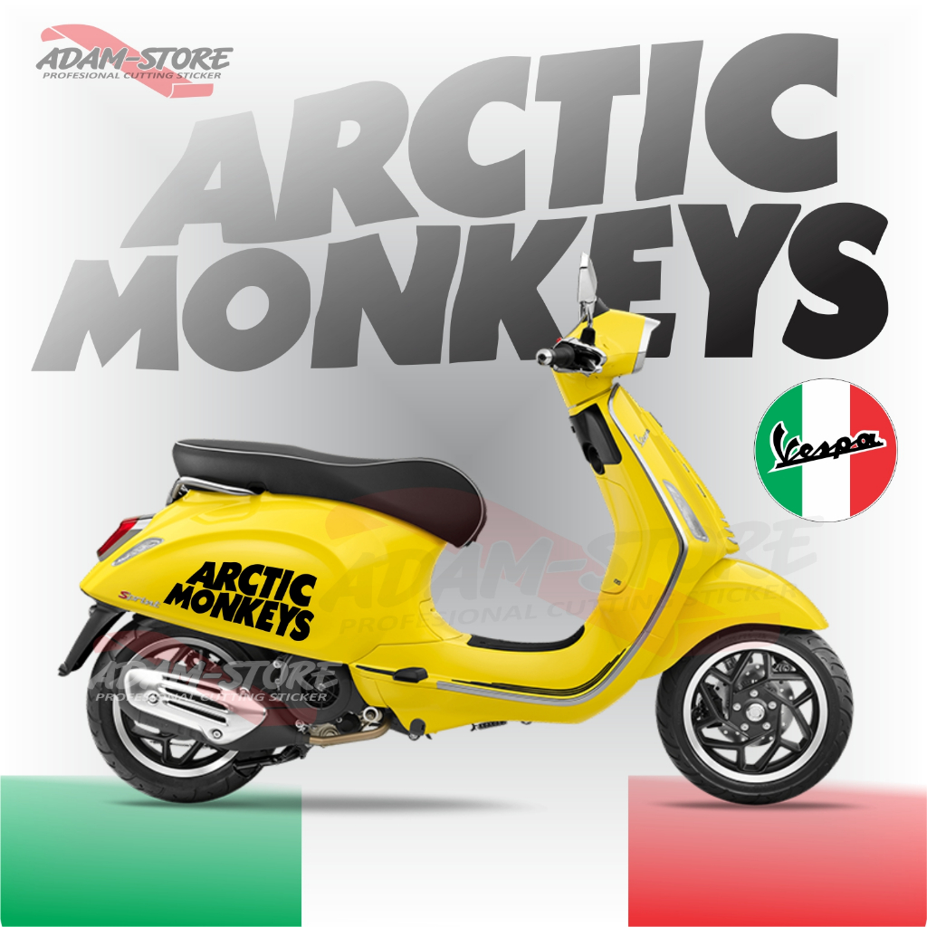 AM62 stiker motor vespa matic / sticker vespa / stiker variasi Vespa sprint / stiker arctic monkeys