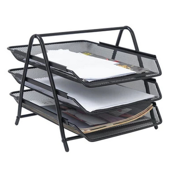 

Informa Organizer Dokumen 3 Tingkat 29.5X35.5X26.7cm - Hitam Tempat Arsip File Storage Document Rack