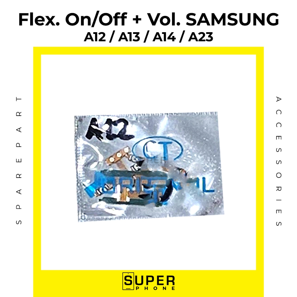 Flexibel ON OFF + VOLUME SAMSUNG A12 / A13 / A14 / A23 Fleksibel Flexibel tombol dalam