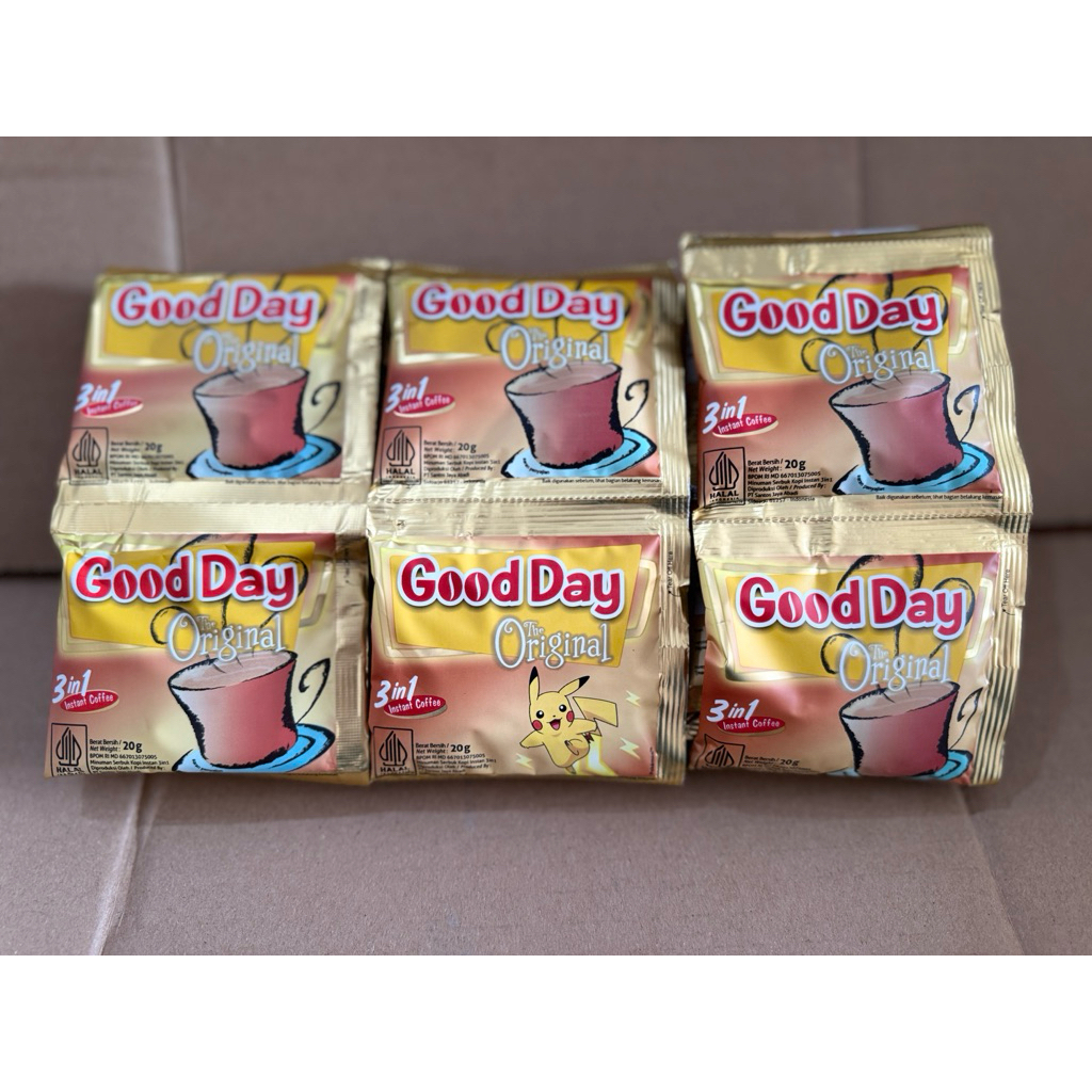 

Goodday 3 in 1 Original 20g 1Renceng isi 10Sachet