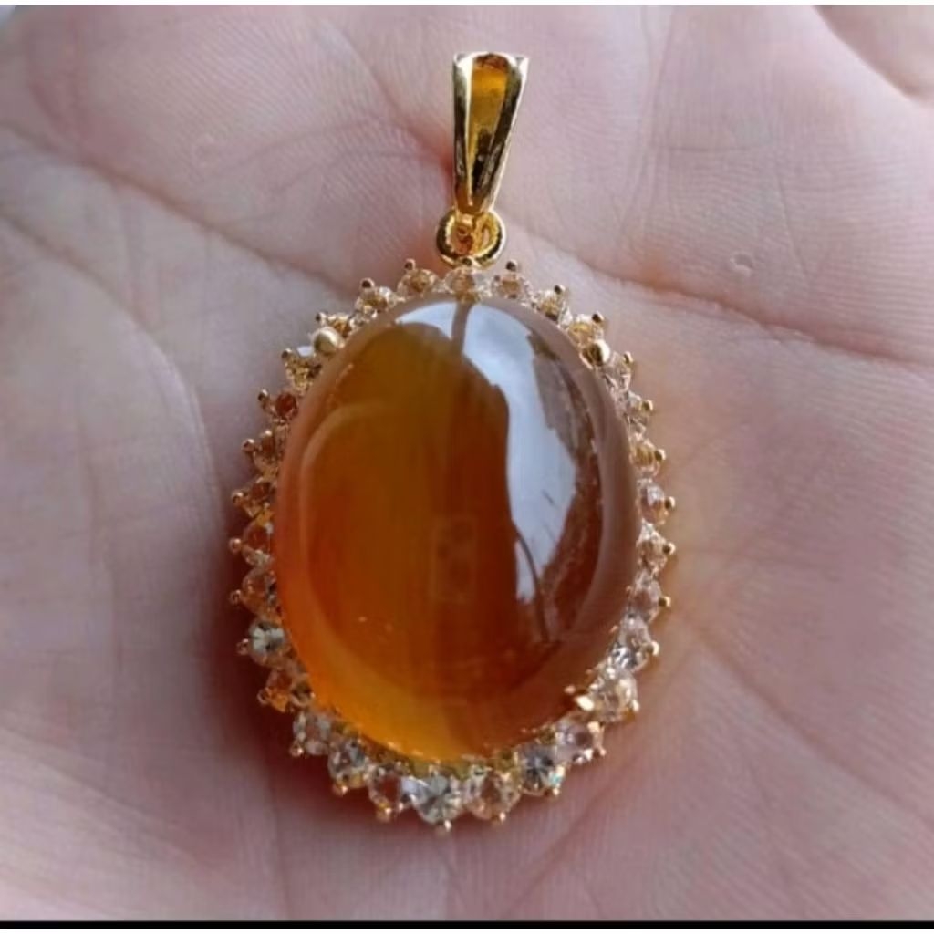 Liontin kura kura Batu akik sankis DM 18×25