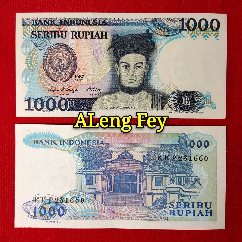 uang kuno 1000 Rupiah Sisingamangaraja 1987