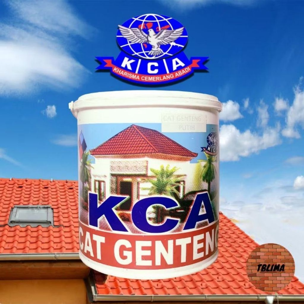 ￼KCA Cat Genteng 4kg Base Air Berat Bersih 4 KG Berbagai Varian Warna Tersedia Cat Genteng Putih Ber