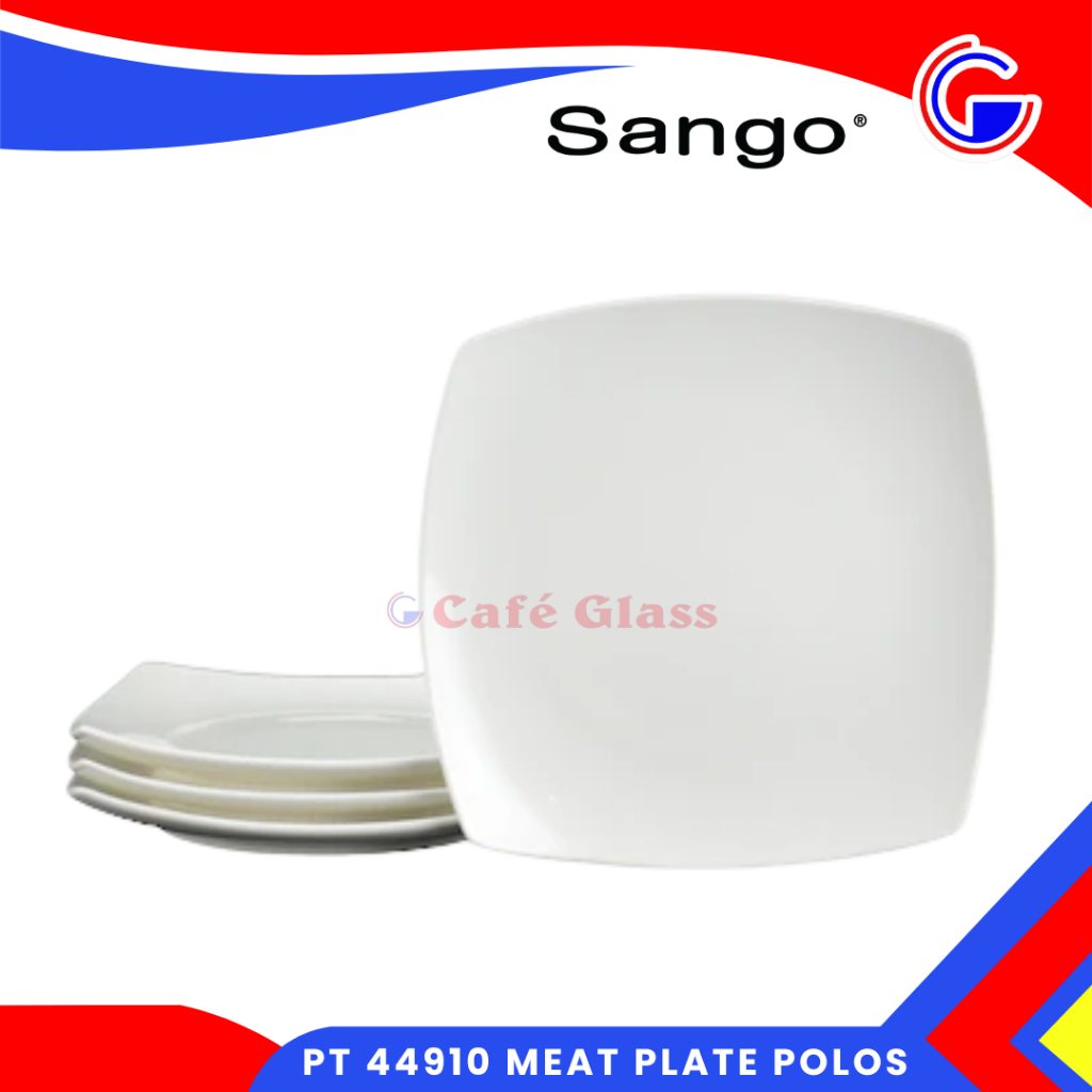 MEAT PLATE POLOS SANGO I PIRING DAGING PUTIH POLOS I PIRING SAJI KERAMIK SANGO PT 44910