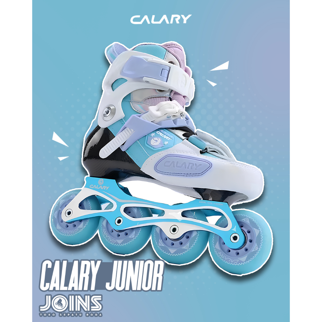 Sepatu Roda Inline Skate Calary Carbon Blue White