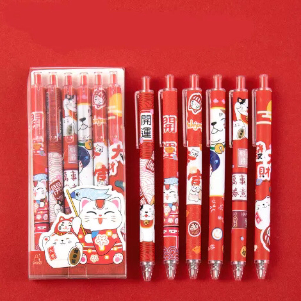 

FANDALIAA S5809 Pulpen Gel Mekanik Lucu Karakter / Set Pulpen Gel 6 Pcs / Ballpoint Mekanik Pulpen 1PCS / Pulpen Gel Lucu
