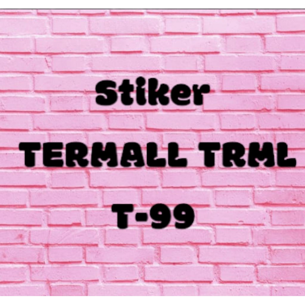 

Gapuro ireng stiker laminasi termall TRML T-99