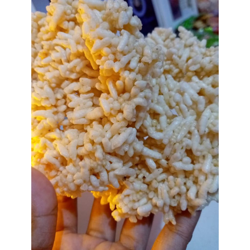 

RENGGINANG (Rp.1.000/ keping, rasa gurih aroma terasi yang khas)